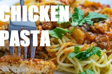 chicken pasta | how to make chicken breast with spaghetti | Italian chicken breast
