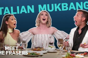 Psychic & Beauty Queen Do an Italian-Style Mukbang | Meet the Frasers | E!
