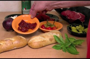 Italian Philly Steak Sandwich Recipe with Michael's Home Cooking