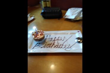 Eating out at Olive Garden with my boy Vince on my Bday