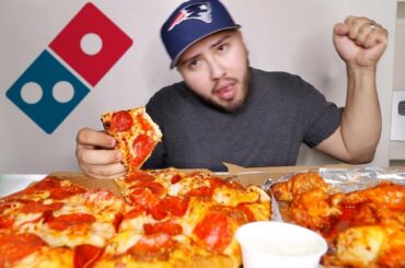 Gettin' Crazy for DOMINOS PIZZA & WINGS MUKBANG