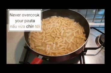 Vlog 3: Italian classic prawn pasta with summer vegetables - Mỳ ý hải sản kèm rau củ #Chủ Nhật Lunch