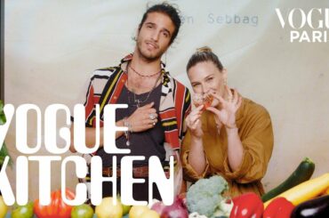 Bar Refaeli learns to cook Julien Sebbag's signature vegan and vegetarian recipes | Vogue Paris