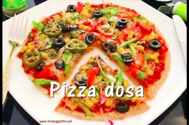 Pizza Dosa Recipe | How to make Pizza Dosa | Cheese Pizza Dosa Recipe