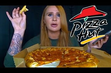 Pizza Hut Mukbang! | Stuffed crust pizza | ASHLEY ELLIOTT