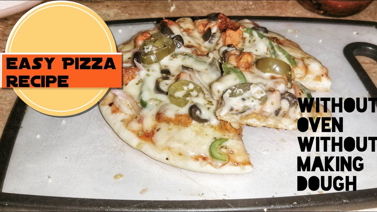 Easy Pizza Recipe | Pizza without Oven | Pizza without making Dough by Nido's Kitchen Easy Pizza Recipe | Pizza without Oven | Pizza without making Dough by Nido's Kitchen