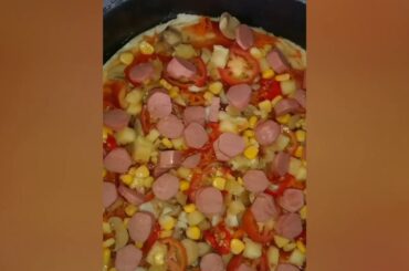 Alfredo Pizza /Thin crust pizza