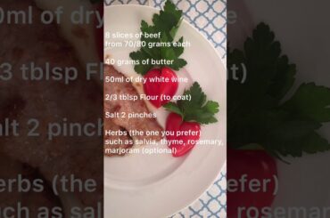 White wine escalopes / scaloppine al vino bianco „italian cooking mama”