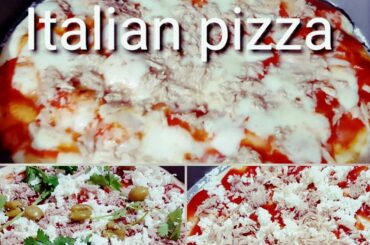 Italian pizza recipe ইটালিয়ান পিজ্জা How to cook Italian pizza..