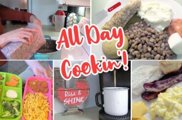 COOKING ALL DAY VLOG! | SOUTHERN MAMA COOKIN' BREAKFAST, LUNCH, & DINNER!