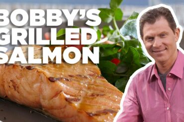 Bobby Flay's Best Grilled Salmon with Brown Sugar Glaze | Food Network