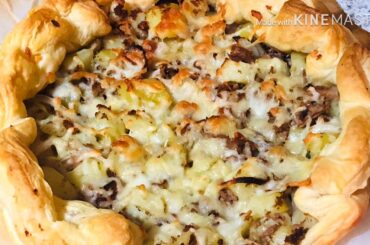 Puff Pastry Potatoes with Tuna Pizza Recipe || Jimi’s Kitchen