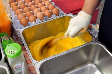 Cheese Egg roll in Night market - Korean street food