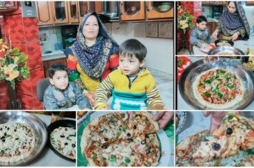 Tasla Pizza 🍕 Weekend Special - Bachon Ki Farmaish Pe Banaya ♥️ Cooking With Shabana