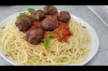 |Italian meat balls pasta| meat balls and noodles pasta|