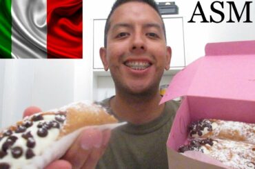 ASMR CANNOLI - Postre Italiano | Italian Dessert | Extremadamente Crujiente ( Eating Sounds)