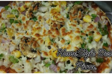 How to make pizza at home| homestyle pizza in tandoor.
