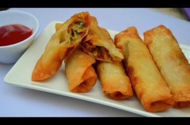 CHICKEN MAYO SPRING ROLLS RECIPE BY COOK WITH MERYEEM