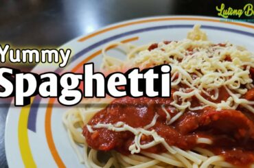 EASY YUMMY SPAGHETTI | JOLLY SPAGHETTI | SPAGHETTI RECIPE | LUTONG BAHAY OFFICIAL
