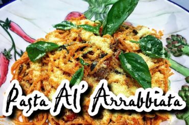 Pasta Arrabbiata (Easy Pasta Al’ Arrabbiata) #AlArrabbiata #PastaArrabbiata #SpicyPasta #tomatoes