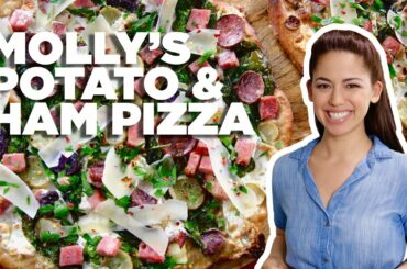 Pizza Topped with Ham and POTATO with Molly Yeh | Food Network