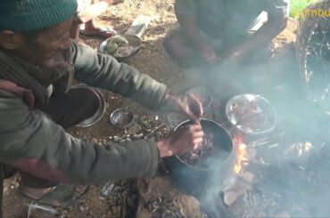 cooking and eating near the village || lajimbudha ||