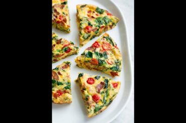 Italian FrittataEgg pizzaDelicious Egg Pizza Without Oven  - Cheesy Egg Pizza Frittata