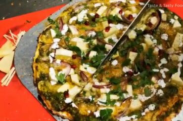 Palak Paneer Pizza |Saag Paneer Pizza Recipe | Stockholm Sweden