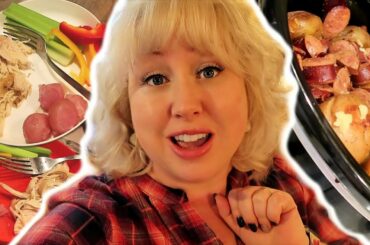 5 LARGE FAMILY FRUGAL DINNERS + MEGA MEAL PREP (how many slow cookers can I use at one time?!)