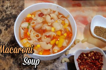 Macaroni Soup Recipe | Italian Vegetable Soup
