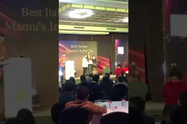 Times food & night life award 2020 for best Italian Restaurent