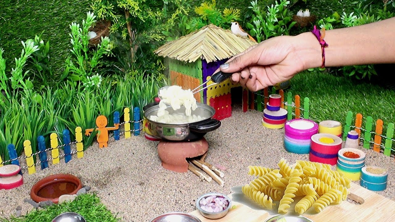 Miniature Spiral Macaroni Masala Pasta | Miniature Cooking | Indian Spiral Macaroni Pasta Recipe Miniature Spiral Macaroni Masala Pasta | Miniature Cooking | Indian Spiral Macaroni Pasta Recipe