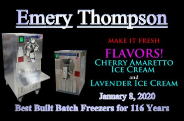 Cherry Amaretto Ice Cream And Lavender Ice Cream