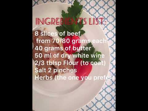 Italian cooking mama / White wine escalopes,scaloppine al vino bianco Italian cooking mama / White wine escalopes,scaloppine al vino bianco