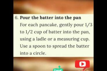 How to make pancakes step by step