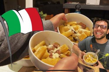 HOW TO MAKE CARBONARA | WITH ANDREA (IL MIO RAGAZZO ITALIANO😏)