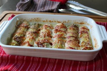 Pancetta-Wrapped Leek Gratin Recipe - How to Make Leek Gratin