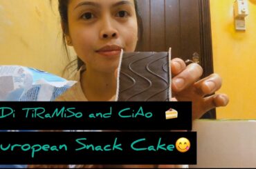 Trying Italian Snack Cake | Midi Tiramiso and Midi Milk Ciao cake | European Snack | Buhay OFW