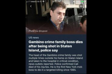 #3 Narkotyki i brutalne gangi w USA; Italian Mafia's Don Francesco Cali Whacked (Killed)