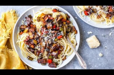 Balsamic Chicken Sausage and Peppers