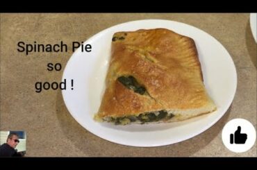 Italian Spinach Pie - stromboli - spanakopita - sandwich -calzone