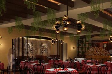 Traditional italian restaurant decor Nice