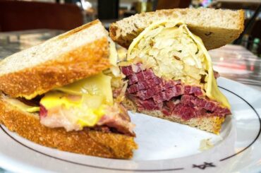 Legendary Reuben Sandwich by experts Monty's Deli London - Food Busker