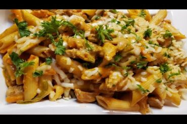 creamy chicken pasta in red sauce /chicken pasta recipe in urdu/hindi.