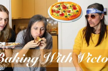 Making Cauliflower Crust Keto Pizza for Sadie and P!!! | VICTOR IS BACK
