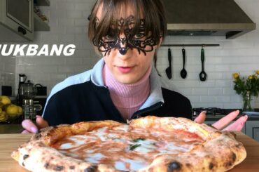 MUKBANG ITA: MANGIO LA VERA PIZZA NAPOLETANA MARGHERITA (EATING SHOW ITALIANO)