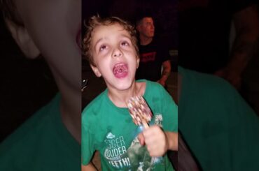 Eating ice cream and playing in Italy