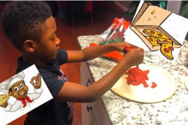 Cooking Homemade Pizza With Grandpa