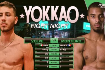 YOKKAO Fight Night: Angelo Volpe Vs Jeremy Monteiro | Bologna Italy | Muay Thai -67kg