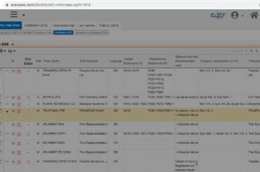 SDS DRIVE Demo parte 01: overview del Inventario Chimico (italian)